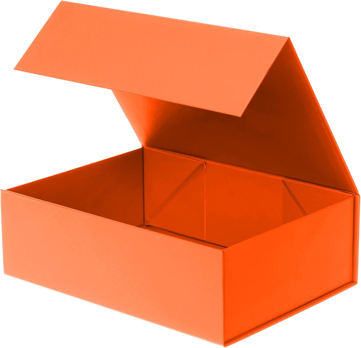 Rsgift Cajas de regalo de graduación naranjas, 11 x 7.8 x 3.5 pulgadas, cajas de regalo con tapas, cajas de regalo de flores para el día de San