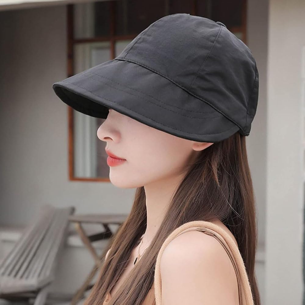 Sombrero de sol UPF 50+ para mujer, ala ancha, protección UV, senderismo, pesca, 12P-ZYMao