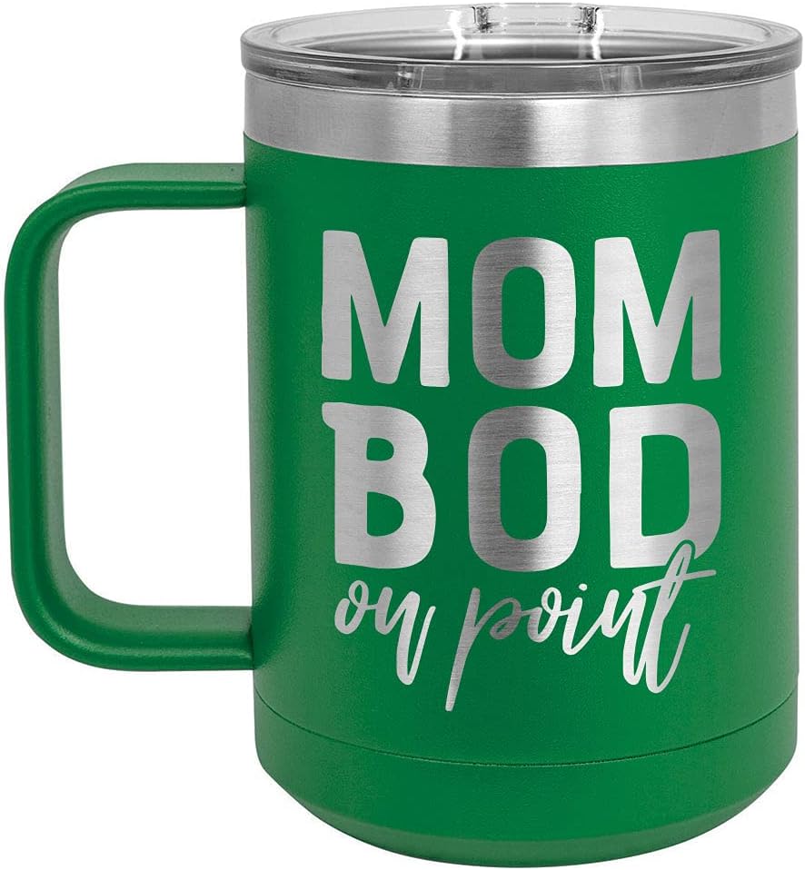 Taza de café con tapa superior de 15 oz con tapa superior de diseño de mamá  Taza de café de viaje aislada  Ideas de regalo de cumpleaños o Navidad