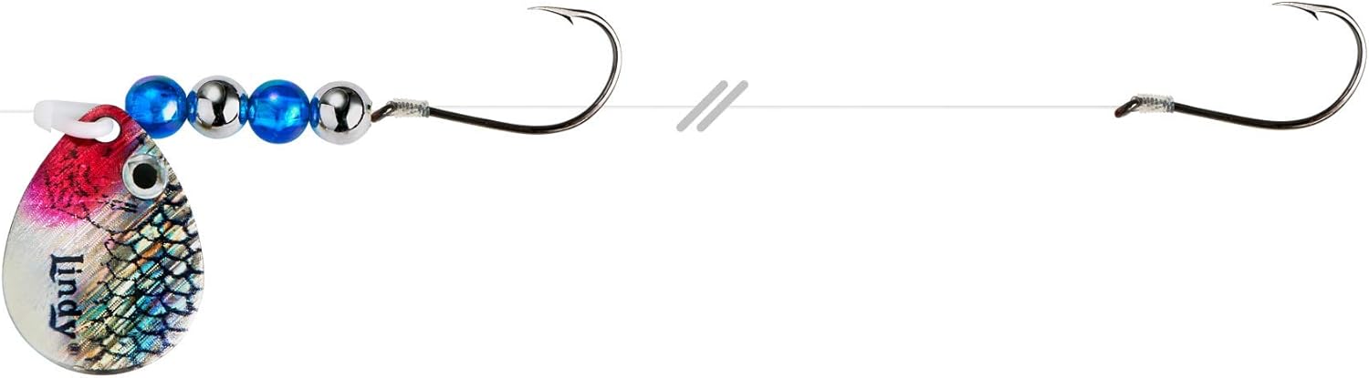 Lindy Colorado Blade Crawler arnés Spinner pesca señuelo con cuchillas holográficas y patrones de cuentas seleccionados a mano