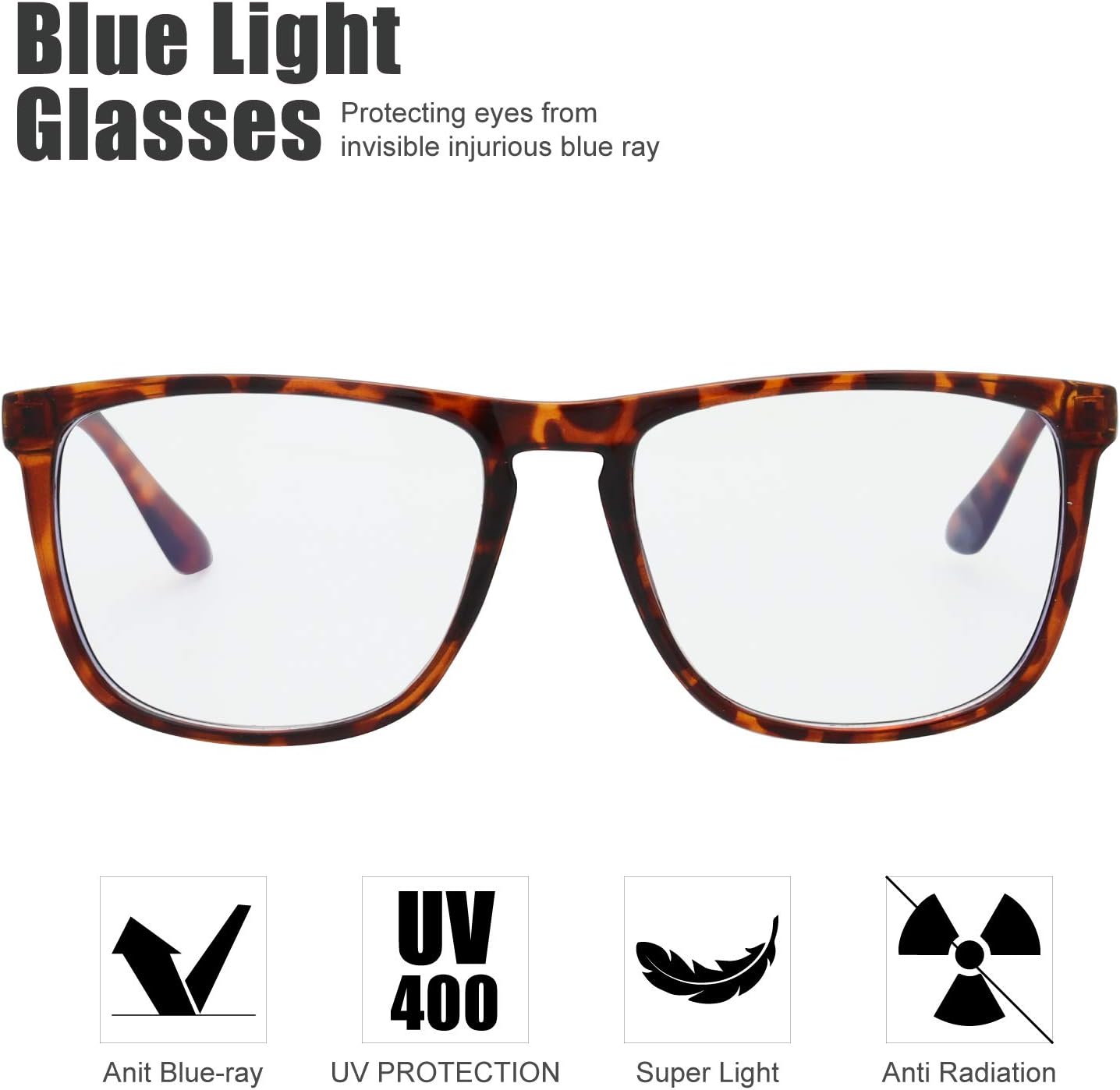 The Fresh Gafas de bloqueo de luz azul, marco elegante, anti rayos azules, gafas de juego de computadora para hombres y mujeres