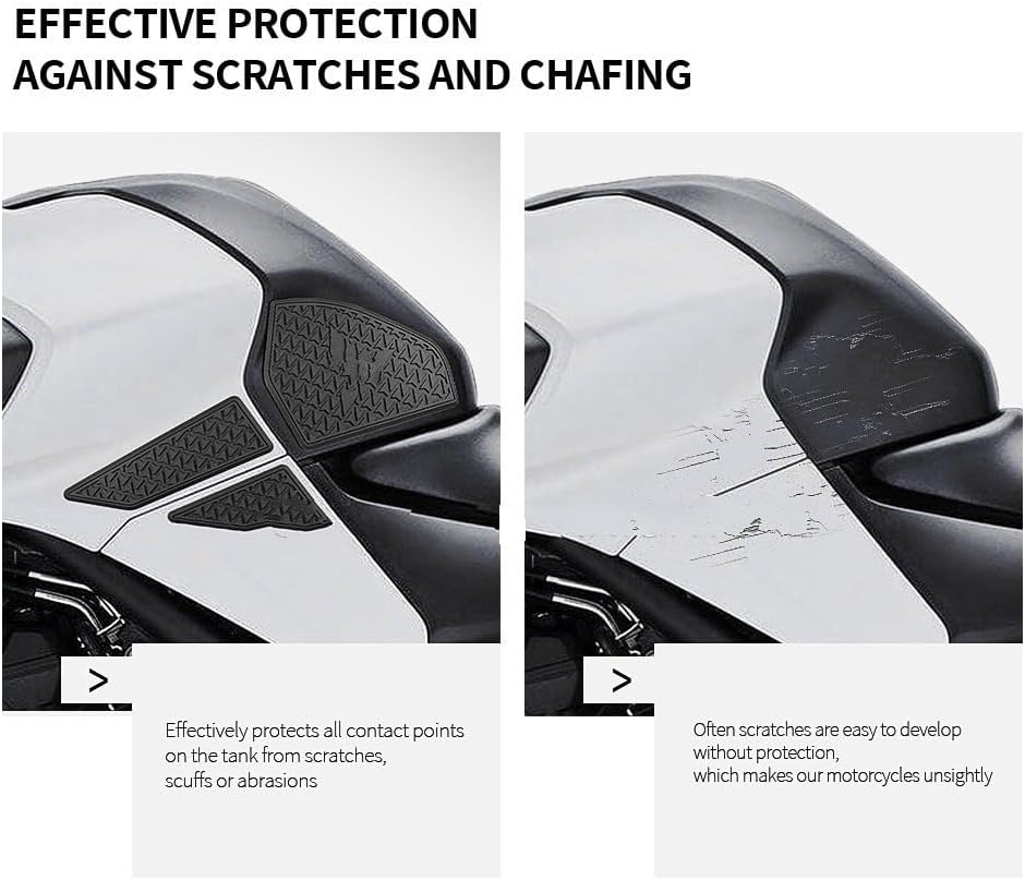 Fuel Tank Sticker Decal Motorcycle Side Fuel Tank Pad for Y&AMAHA MT-03 MT-25 2020-2022 Tank Pads Protector Stickers Knee Grip Traction Pad (Color