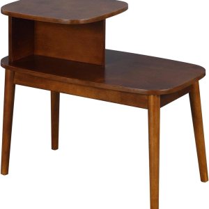 Convenience Concepts Maxwell Mid Century – Mesa auxiliar color espresso Convenience Concepts Maxwell Mid Century – Mesa auxiliar color espresso