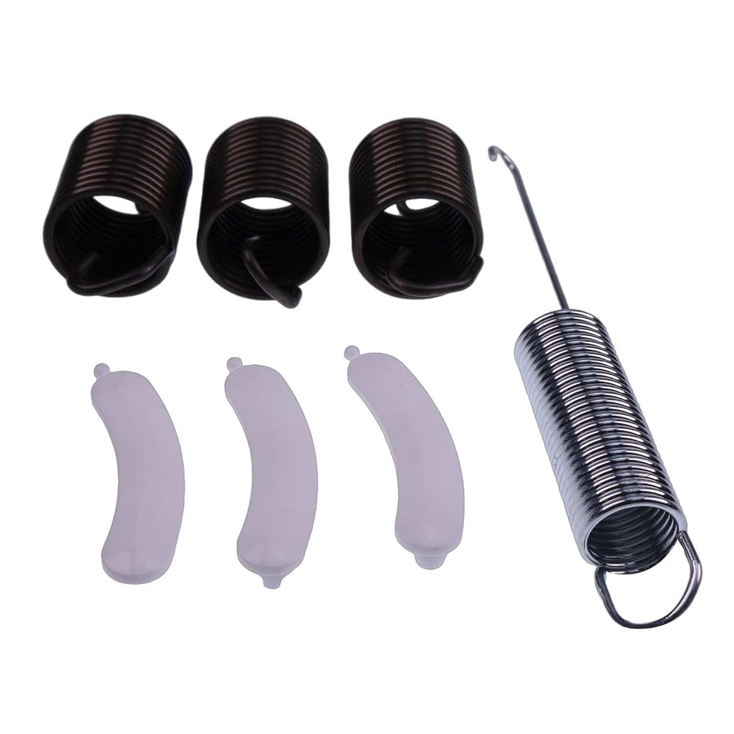 Kit de lavadora 3 resortes de suspensión WP63907 y 1 resorte de suspensión de bañera W10250667 y 3 almohadillas de desgaste de bañera 285744