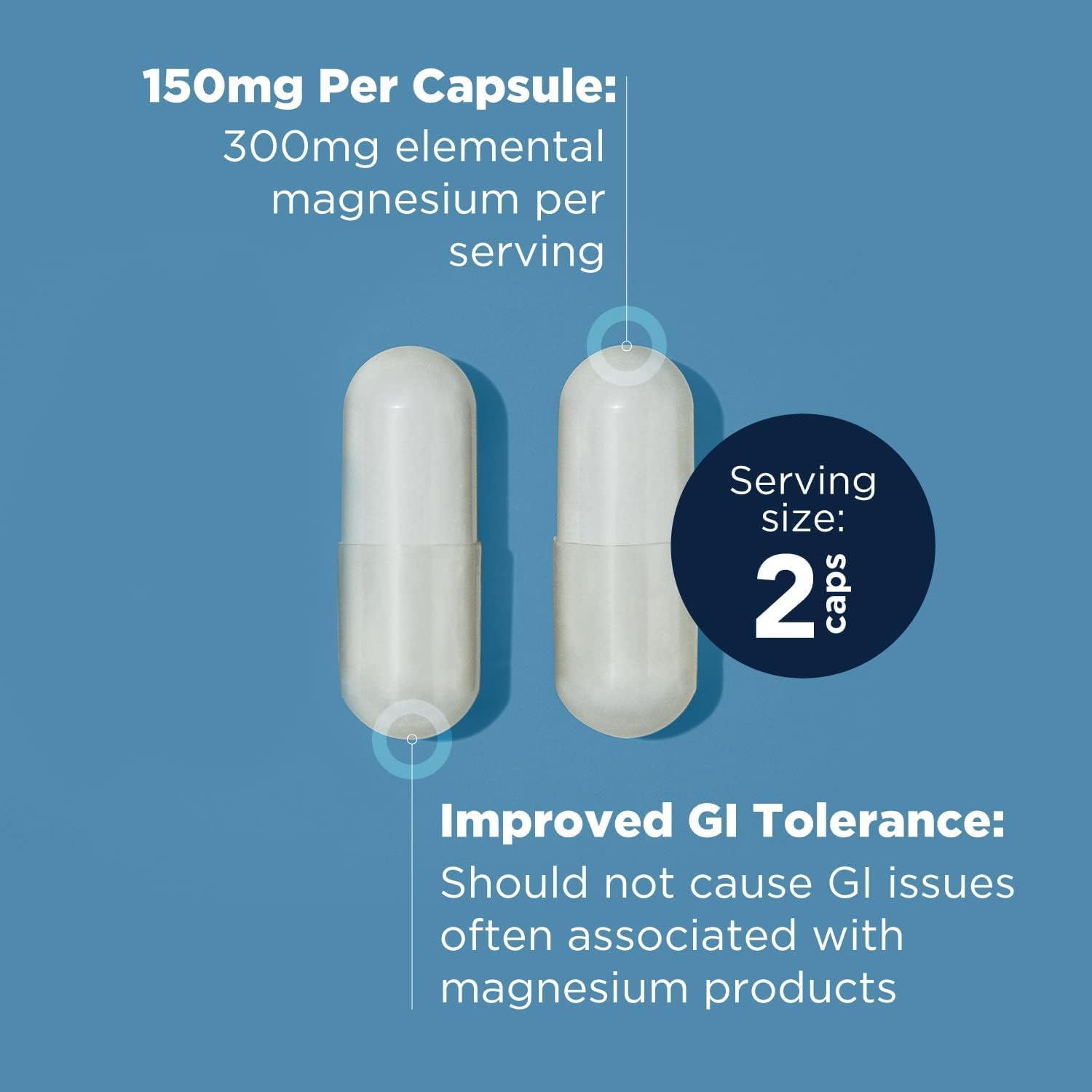 Designs for Health Complejo de glicinato de magnesio (60 cápsulas) y zinc supremo (90 cápsulas) – Magnesio de alta absorción con quelato de