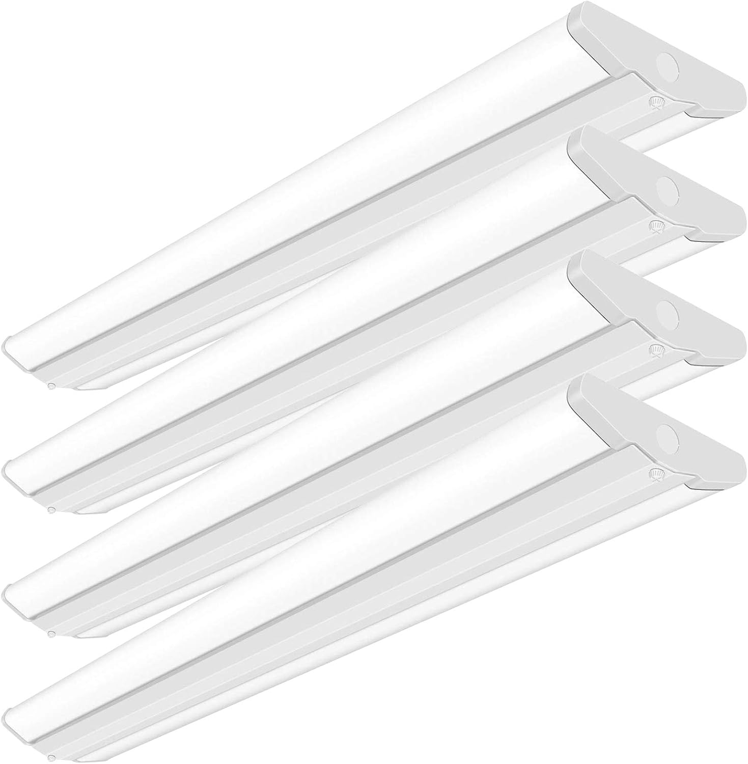 ANTLUX Lámpara LED envolvente de 4 pies, 50 W, ultra delgada, luces LED para garaje, sin deslumbramiento, 5500 lúmenes, 5000 K, montaje empotrado de