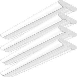 ANTLUX Lámpara LED envolvente de 4 pies, 50 W, ultra delgada, luces LED para garaje, sin deslumbramiento, 5500 lúmenes, 5000 K, montaje empotrado de ANTLUX Lámpara LED envolvente de 4 pies, 50 W, ultra delgada, luces LED para garaje, sin deslumbramiento, 5500 lúmenes, 5000 K, montaje empotrado de