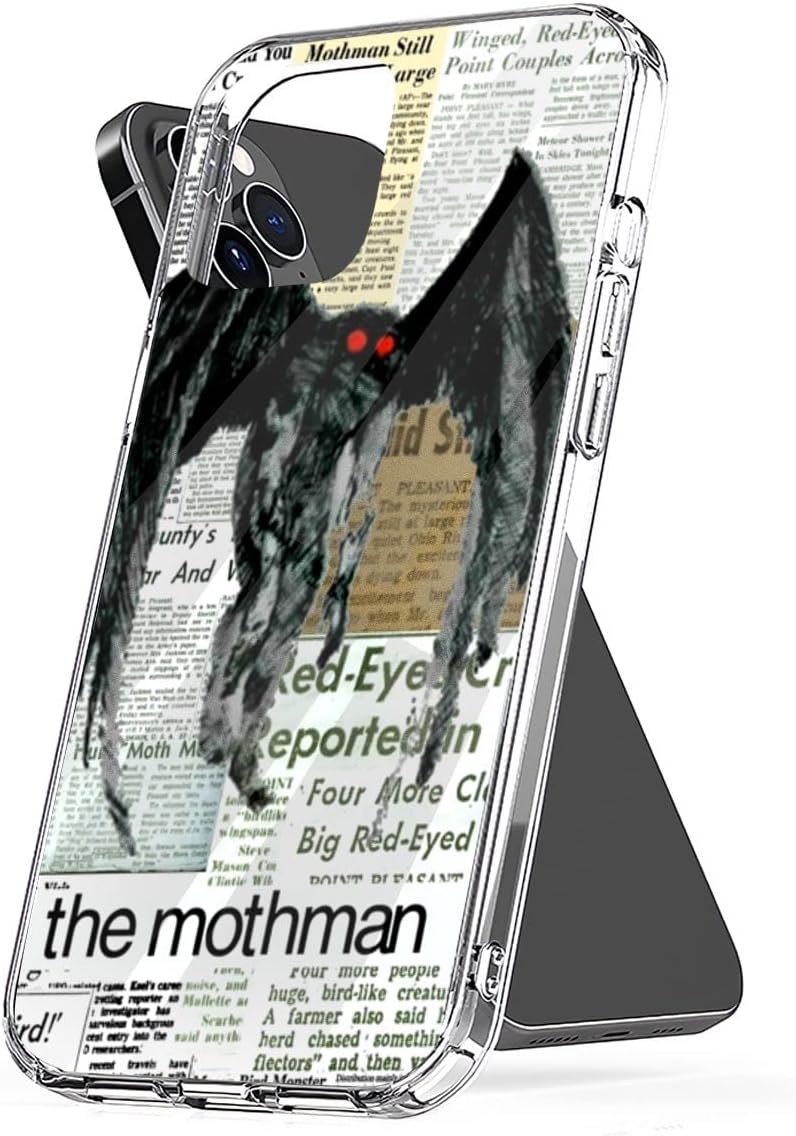 Funda para teléfono Mothman estética, a prueba de golpes, compatible con iPhone 15, 14, 13, 12, 11 X, Xs, Xr, 8, 7, 6, 6s Plus Mini Pro Max,