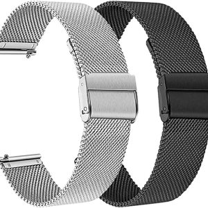 FitTurn Paquete de 2 correas de reloj Wahoo ELEMNT Rival, rejillas de repuesto delgadas de malla de acero inoxidable con cierre a presión para Wahoo FitTurn Paquete de 2 correas de reloj Wahoo ELEMNT Rival, rejillas de repuesto delgadas de malla de acero inoxidable con cierre a presión para Wahoo