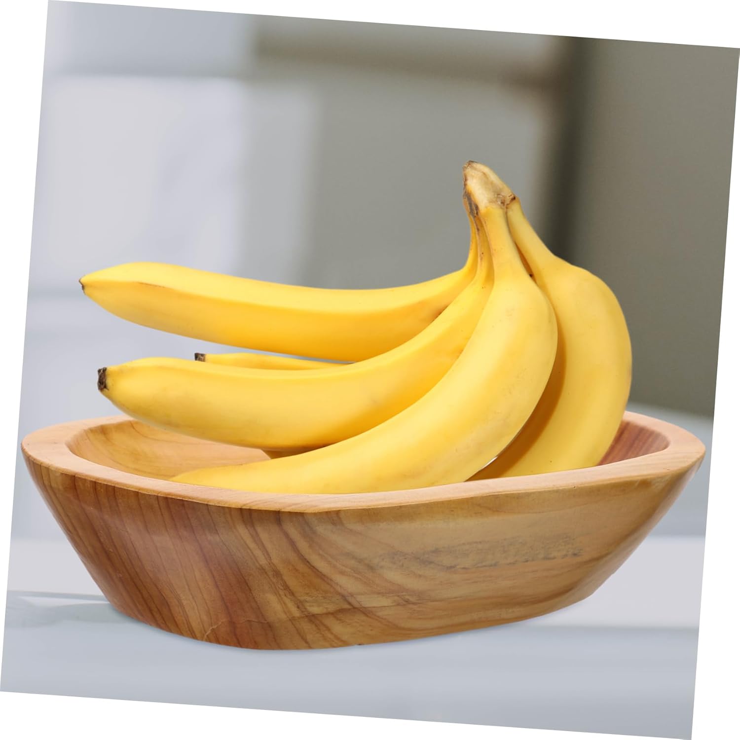 TIDTALEO Bandejas de comida de decoración de madera Bandeja de fruta Tazón de pan de madera Bandeja pequeña Bandeja de madera Frutero de madera