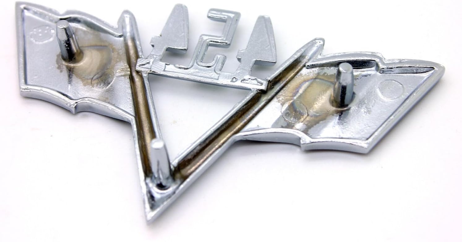 2 calcomanías universales para Chevy 454 de 1960-1970 con bandera cruzada para guardabarros, estilo emblema 3D, repuesto para Impala, Chevelle,