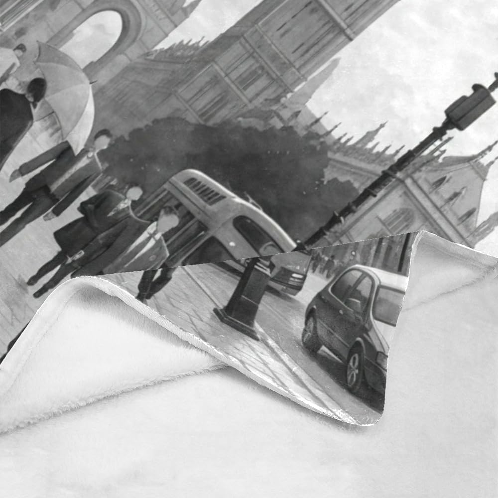 CUXWEOT Manta personalizada con texto del nombre, manta personalizada de forro polar súper suave del Big Ben de Inglaterra, Londres, para sofá, cama