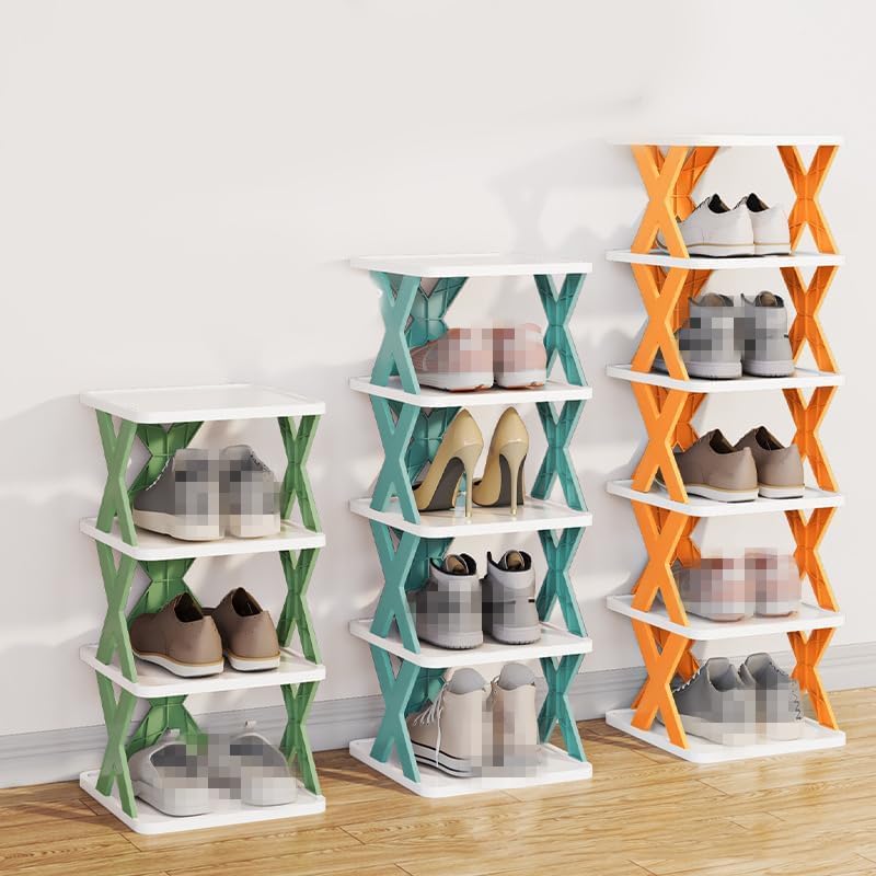 Organizador de zapatos de varias capas, pequeño soporte vertical creativo para zapatos, estante de almacenamiento estrecho para zapatos, ahorro de
