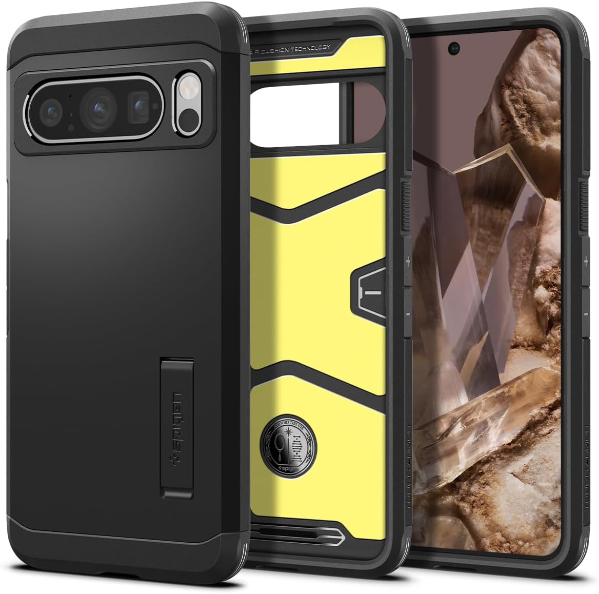 Spigen Tough Armor diseñado para Pixel 8 Pro Case (2023) – Negro