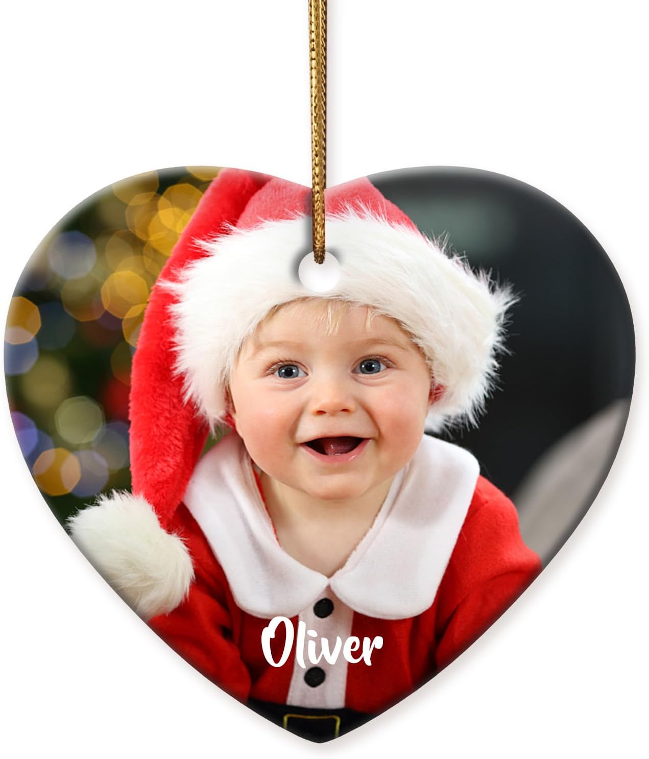 Adornos personalizados para la primera Navidad del bebé 2023  Adorno de cerámica de recuerdo de la primera Navidad del bebé, regalo para bebé recién