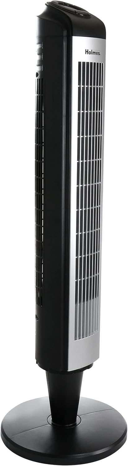 Ventilador oscilante de la torre de 36 pulgadas con teledirigido en Ul plástico negro y plateado 10,7 x 5,4 enumerado