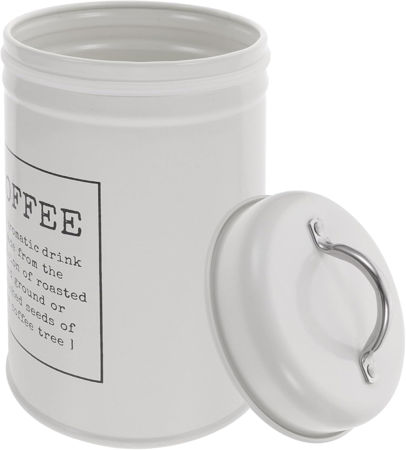 Luxshiny Recipiente de lata de té, café, té, azúcar, harina, recipiente de metal para almacenamiento de alimentos para hojas sueltas, té, café,