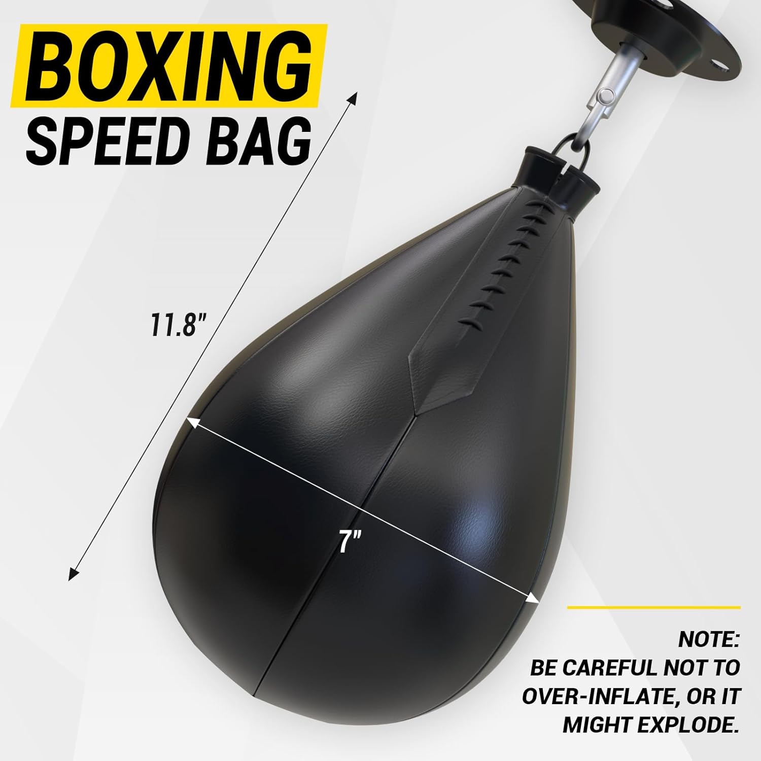 WingeddreaM Bolsas de velocidad de boxeo, piel sintética, paquete de 2 bolsas de boxeo para colgar, Speedball, Dodge Striking Bag para boxeo, artes