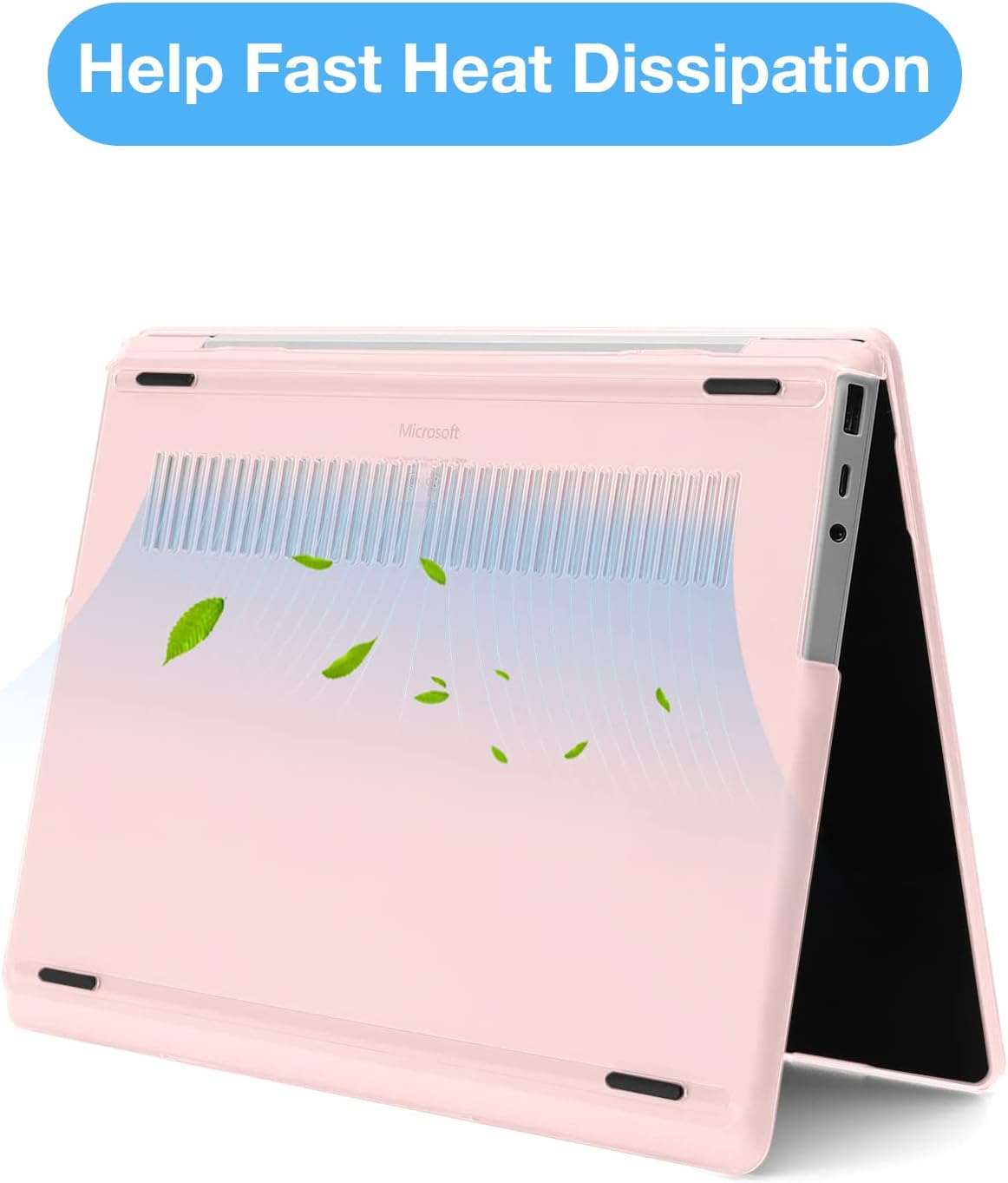 MOSISO Funda solo compatible con Microsoft Surface Laptop Go 321 de 12.4 pulgadas versión 2023 2022 2020 (modelos 2013 y 1943), carcasa rígida de