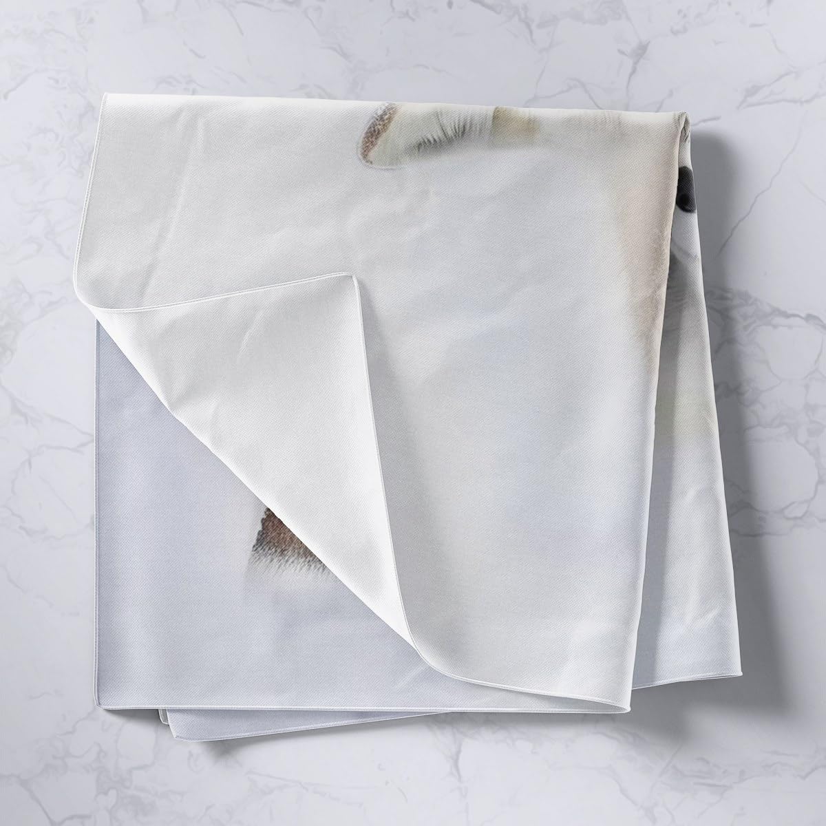 Feelyou Tapiz de zorro ártico, tapiz para colgar en la pared para niños y niñas, bonito tapiz de pared de animales salvajes, arte de pared para