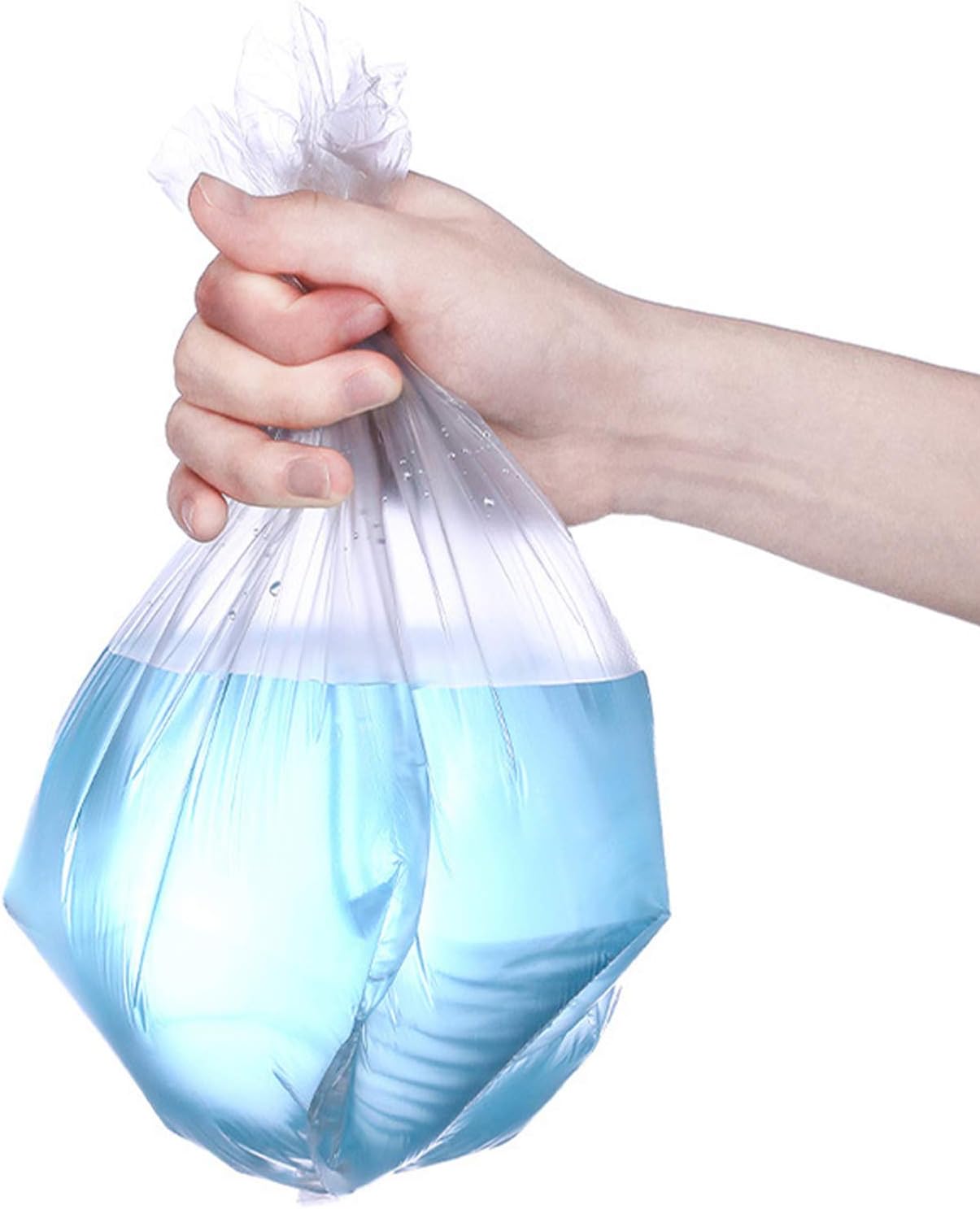 80 bolsas de basura fuertes  Bolsas de basura de 1.3 galones para cubos de basura pequeños y forros de basura para dormitorio, hogar, cocina,