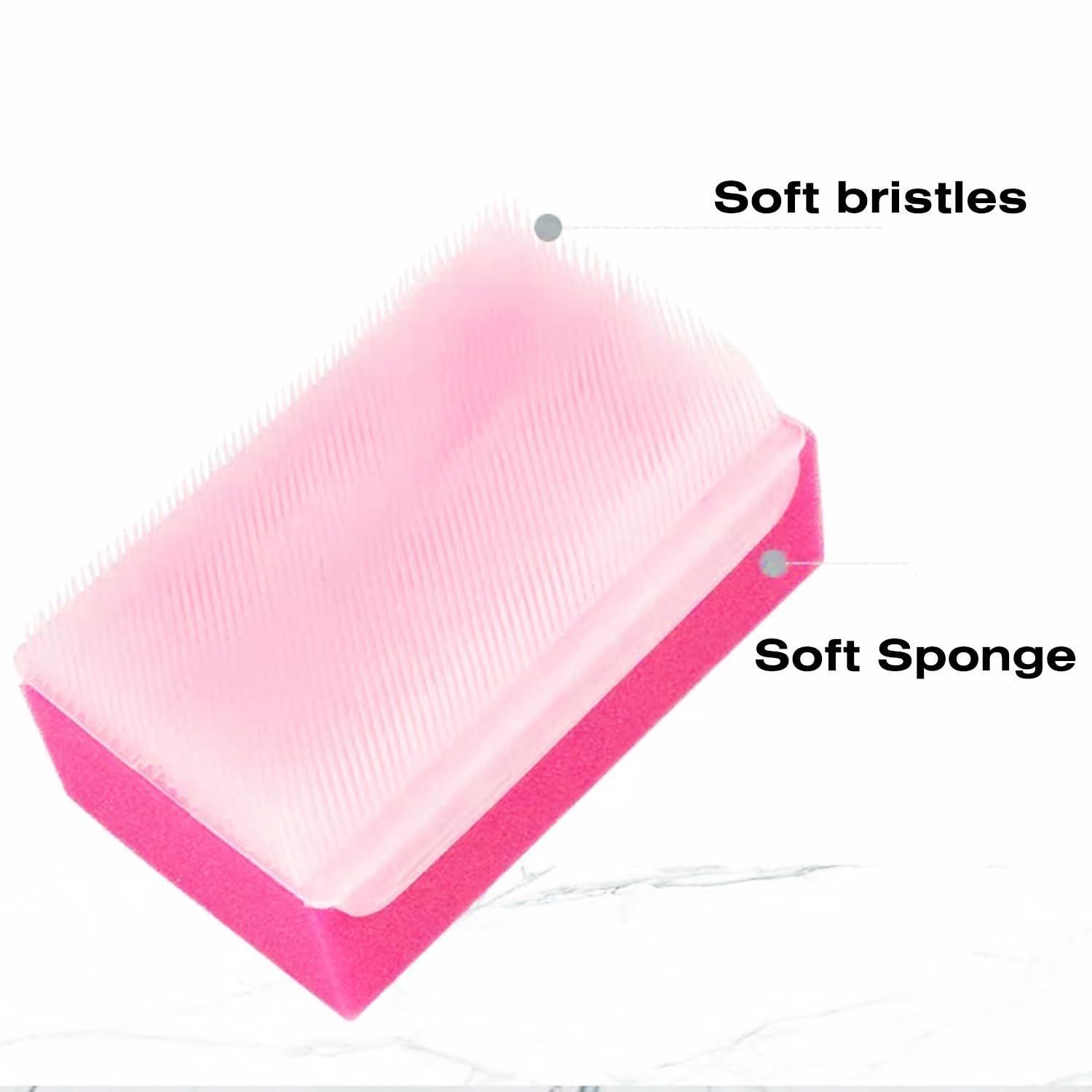 Esponjas de baño de bebé para recién nacidos, cepillo para cuna de bebé, peine para cuna para bebés (paquete de 6) (color mixto A)