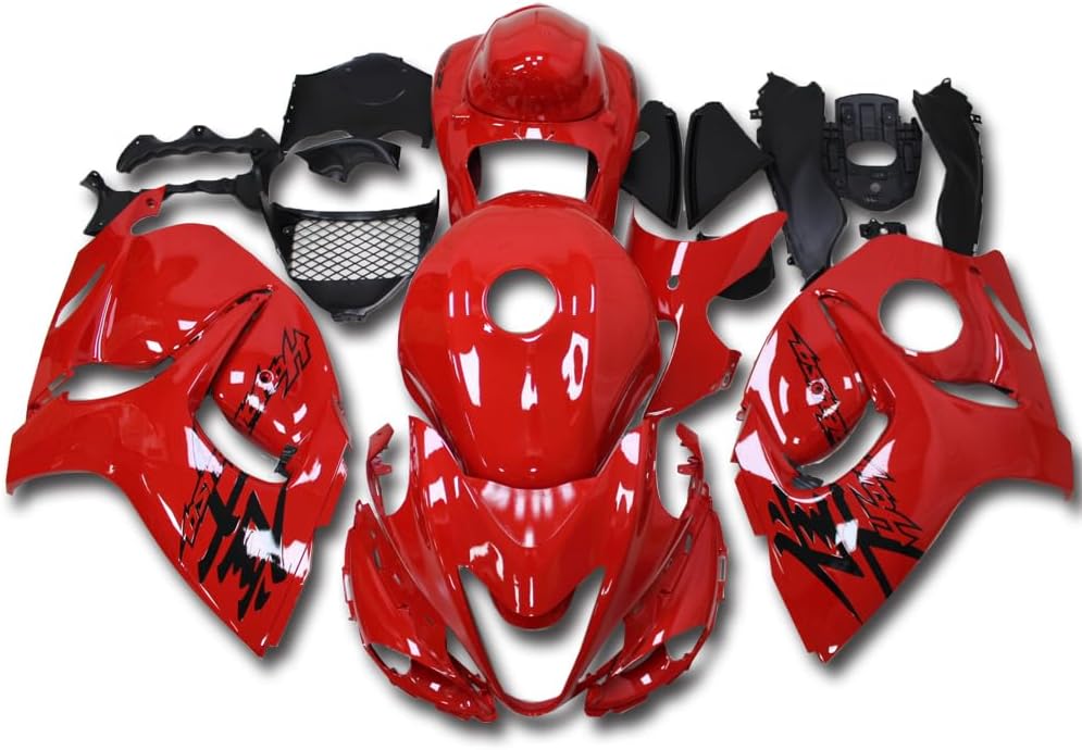 Carenado naranja rojo apto para 2008-2020 GSXR 1300 Hayabusa Gen2 Molde de inyección ABS Carrocería de plástico ABS Kit de carrocería de mercado de