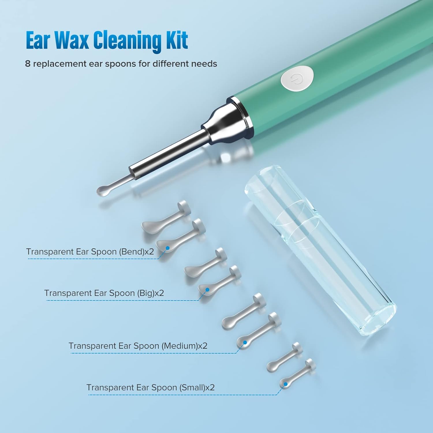 Ear Wax Removal Tool, Smart Ear Cleaner, Ear Camera Scope with Light Smartphone Ear HD Video Otoscope Wax Cleaner Works with Apple iOS iPhone,