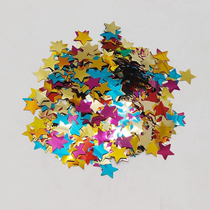HIPIHOM 5000 lentejuelas de confeti con purpurina multicolor para bodas, fiestas de cumpleaños, Navidad, decoración de mesa, manualidades, 0.6