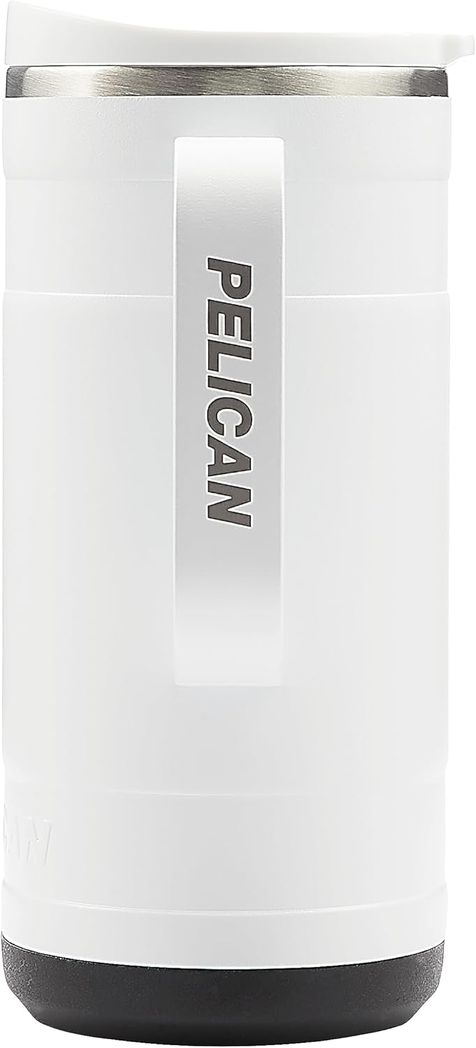Pelican Hydration Pelican Ridge – Vaso aislado al vacío de 18 onzas, acero inoxidable reciclado de doble pared de viaje con doble tapa, taza de café