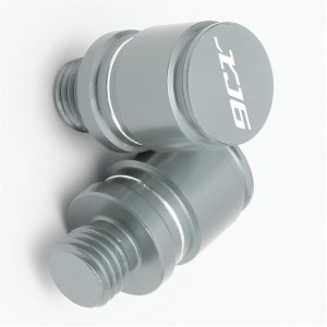 Tapones de agujeros para motocicleta CNC de aluminio para espejo retrovisor, tapón de rosca M10X1.25 para Yamaha XJ6 Diversion Xj6 XJ6-S XJ6-F Tapones de agujeros para motocicleta CNC de aluminio para espejo retrovisor, tapón de rosca M10X1.25 para Yamaha XJ6 Diversion Xj6 XJ6-S XJ6-F