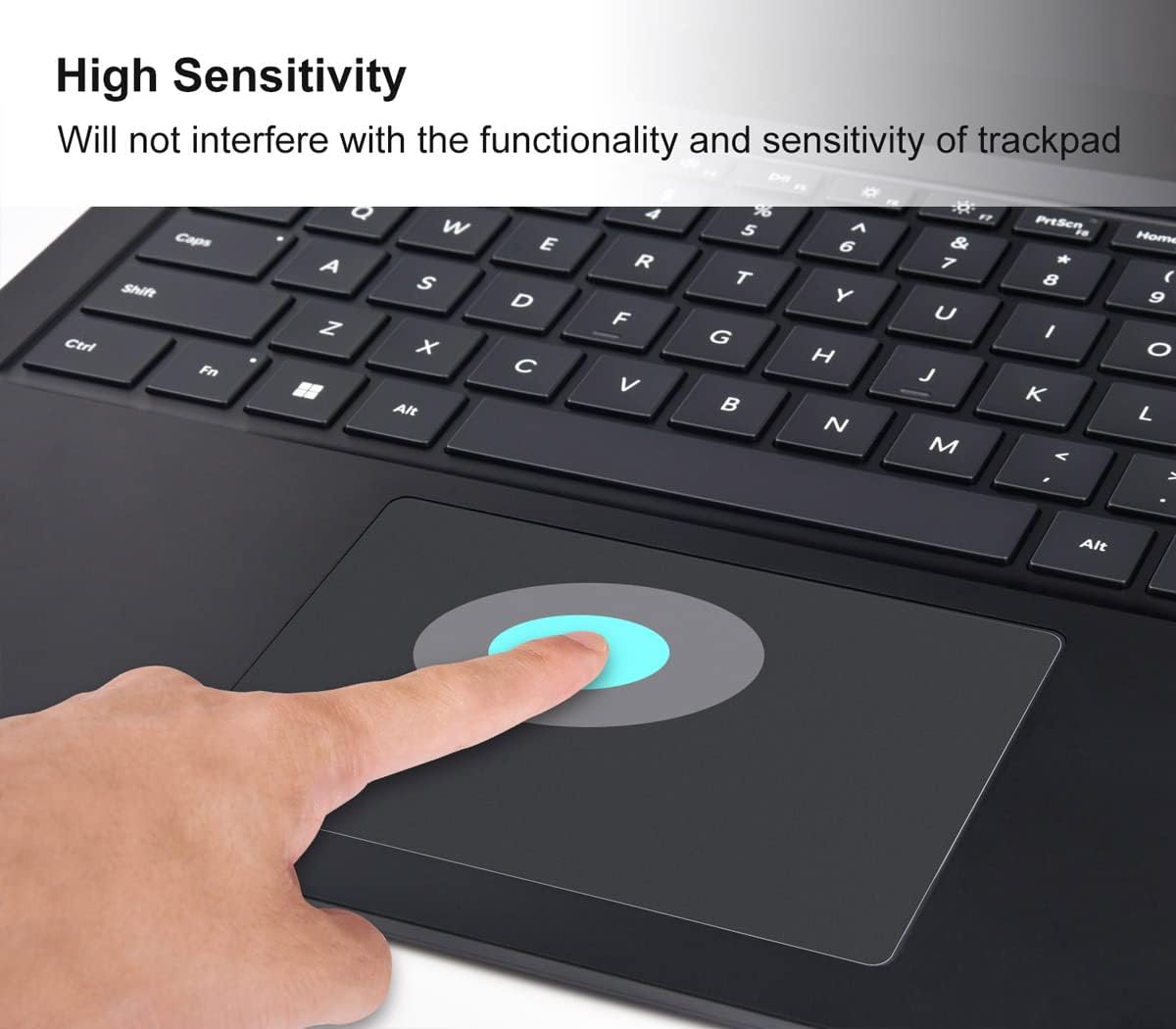 2 piezas Protector de trackpad para laptop Microsoft Surface 5 4 3 13.5 pulgadas, cubierta de almohadilla táctil, antiarañazos, antiagua, para