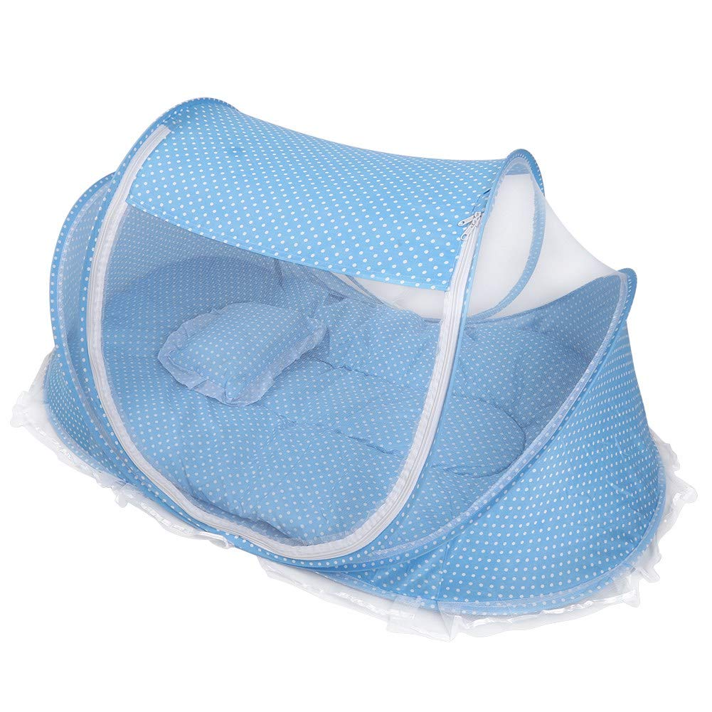 Red para cama de bebé, mosquitera de malla, portátil para proteger contra picaduras de mosquitos en interiores para mantener a las mascotas fuera de