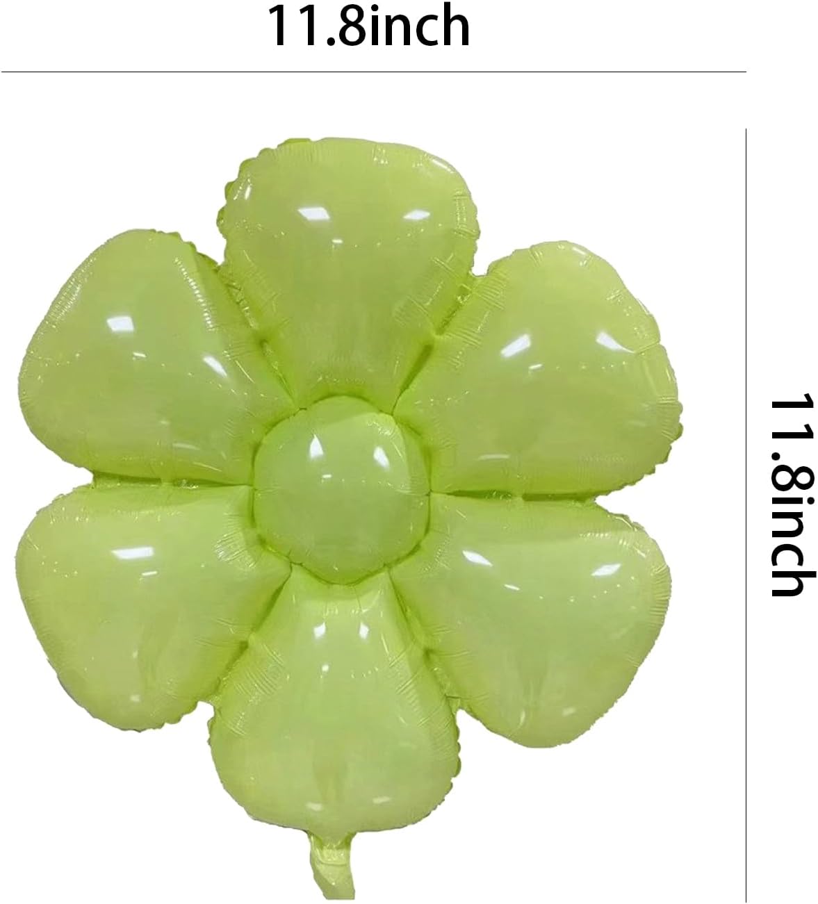 Decoración de flores para fiesta de cumpleaños, decoración de globos de fiesta temática de flores, globo de boda de cumpleaños (verde)