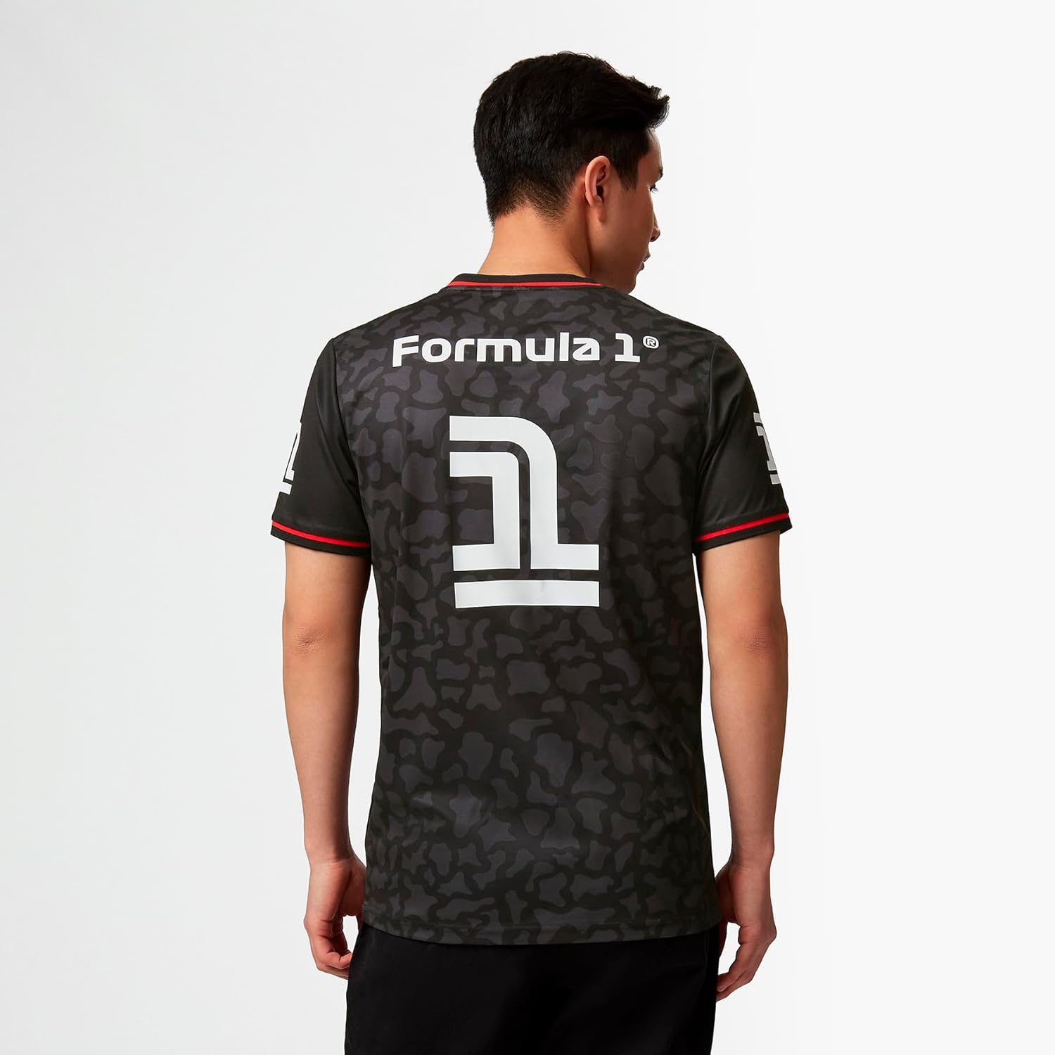 Colección Fórmula 1 – Camiseta deportiva F1 Camo – Negro – Talla M, Negro –