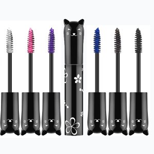 Juego de rímel de 6 colores, impermeable, natural y de larga duración, fibra de color arcoíris, encantador regalo de maquillaje para mujeres y niñas Juego de rímel de 6 colores, impermeable, natural y de larga duración, fibra de color arcoíris, encantador regalo de maquillaje para mujeres y niñas