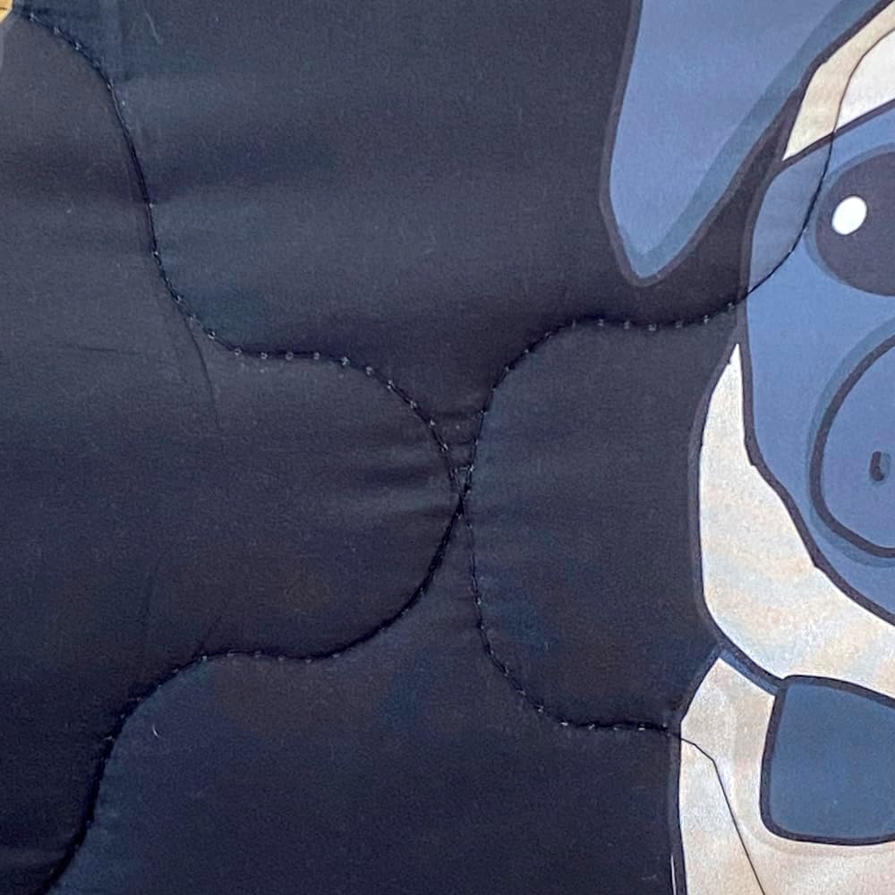 Wajade Juego de edredón de perro para niños, cama tamaño matrimonial en una bolsa para niñas y niños, 7 piezas con estampado de cachorros de