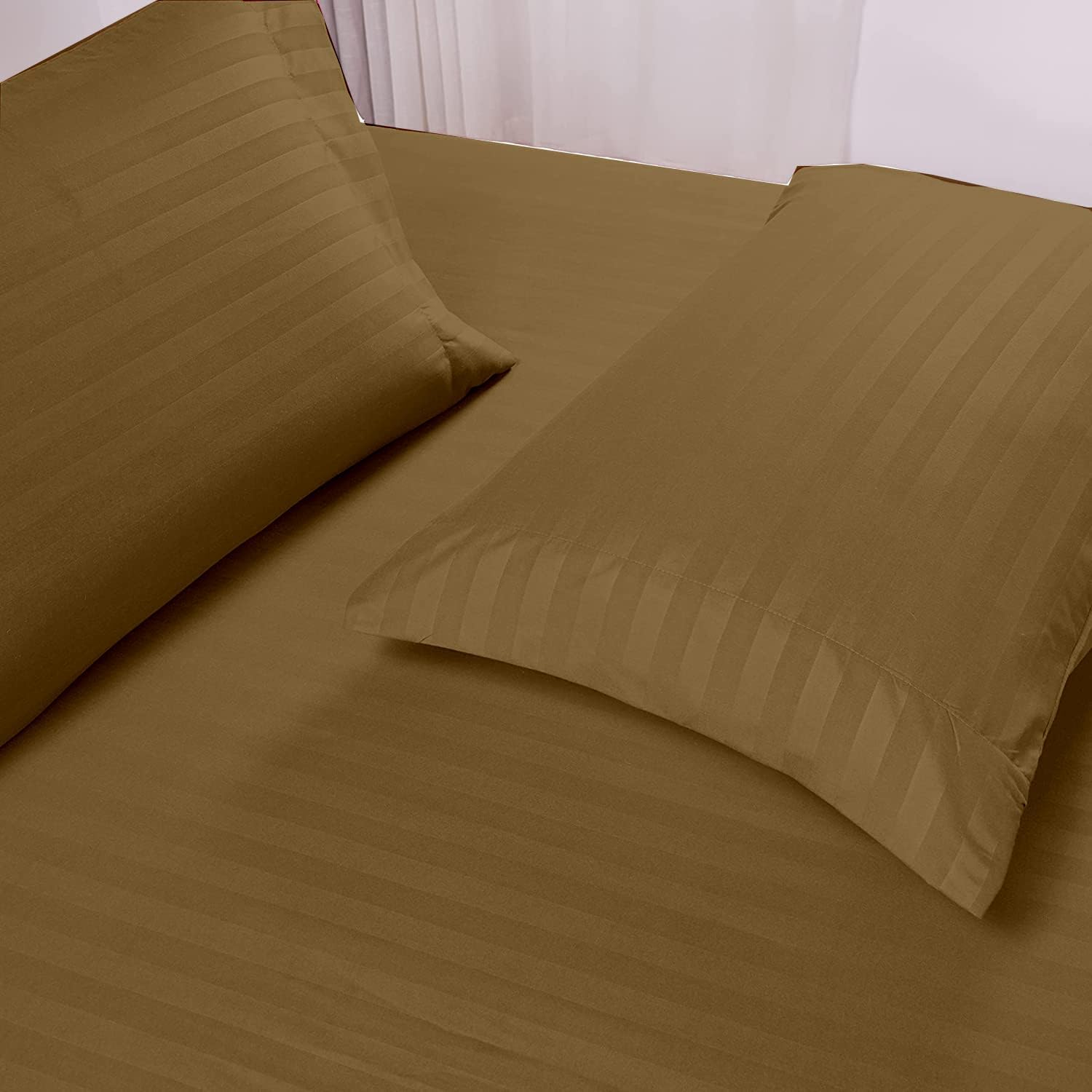 Juego de sábanas de algodón tamaño matrimonial, sábanas de tamaño matrimonial, sábanas matrimoniales, juegos de ropa de cama matrimonial, sábanas
