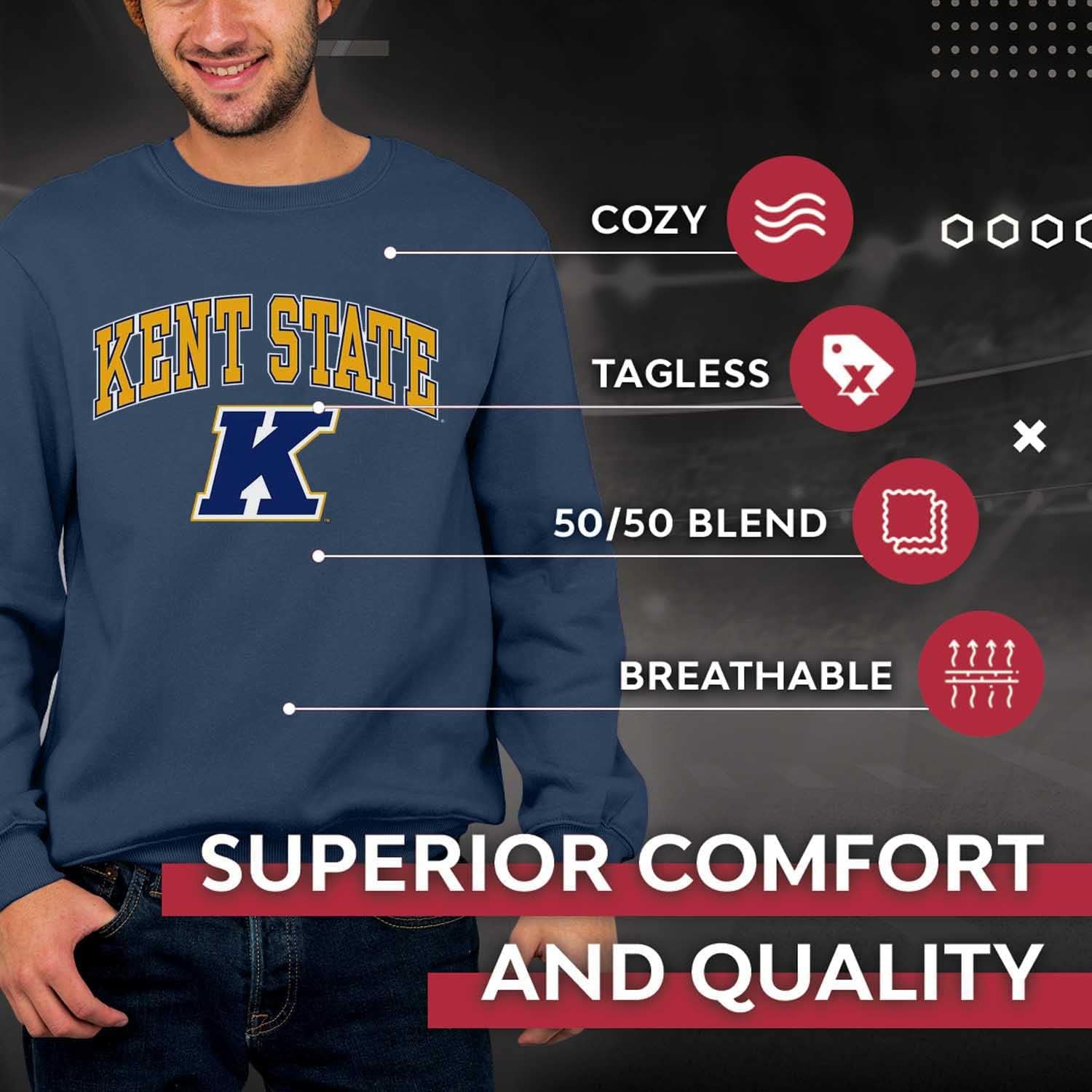 Campus Colors Adult Arch & Logo Soft Style Gameday Crewneck Sweatshirt