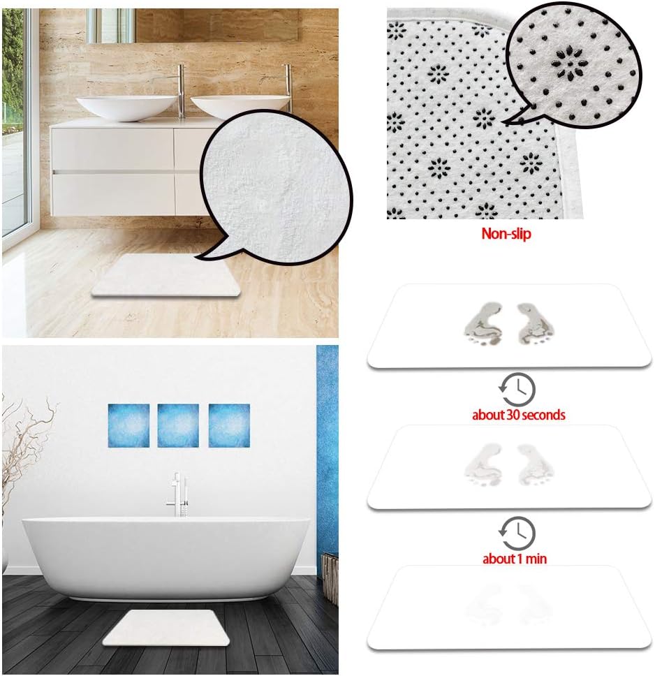 Juego de 3 alfombrillas de baño de pájaros rojos de Navidad, diseño de árbol de pino de Navidad, copos de nieve, rústico, invierno, vacaciones,