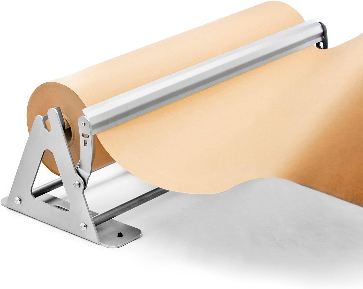 Dispensador y cortador de rollos de papel, dispensador de papel de kraft, congelador y carnicero resistente, antideslizante y montado en la pared