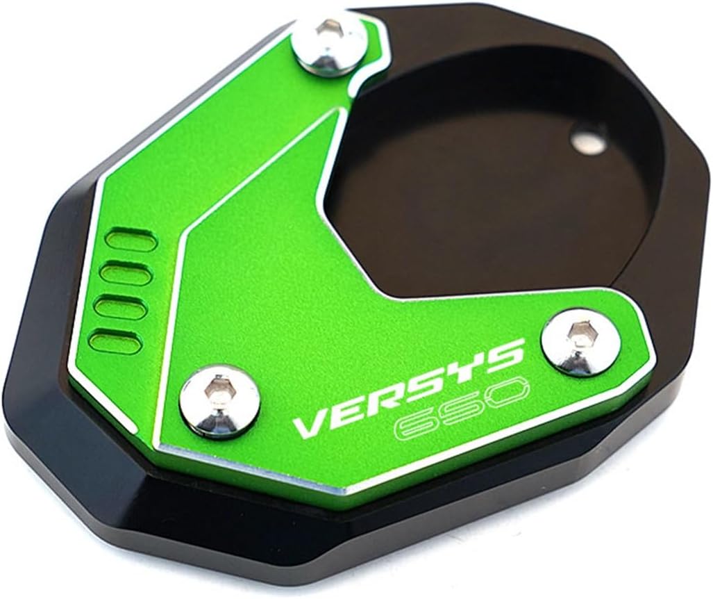 Aluminio CNC para Kawasaki VERSYS650 VERSYS 650 2010-2019 2020 2021 2022 Accesorios de motocicleta Kickstand Foot Ampliador (color  rojo)