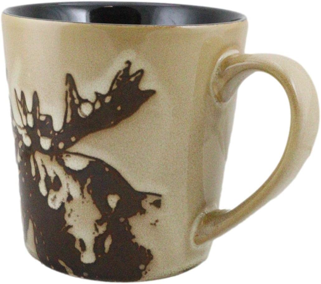 Ebros Gift Rustic Emperor – Vajilla o vajilla de cerámica de cerámica para cocina y comedor (paquete de 2 tazas de café para bebidas de 16 onzas)