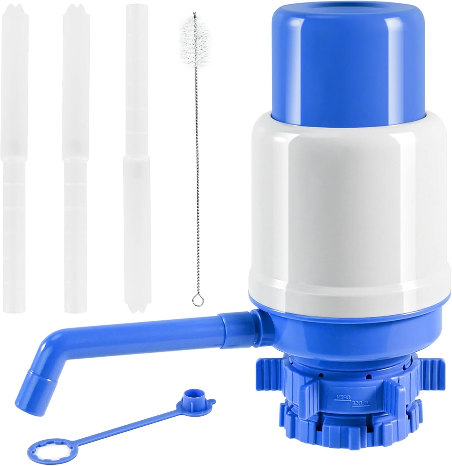 Dispensador de agua manual para botella de 5 galones, dispensador de agua de 5 galones, ajuste universal para jarras de corona de 2 a 5 galones, 3