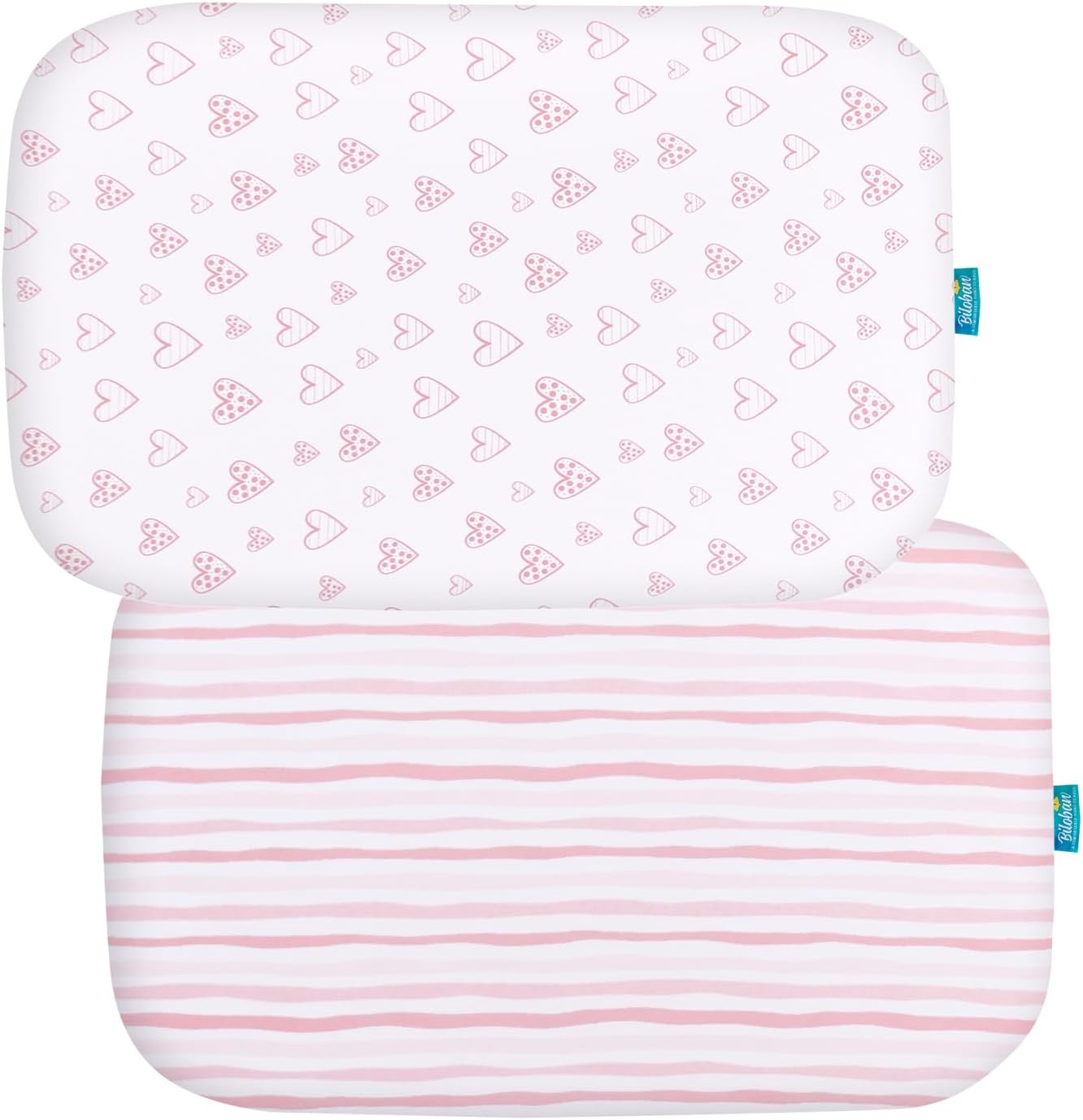 Sábanas de moisés compatibles con 4moms Breeze Plus moisés (no playard), paquete de 2, 100% algodón de punto jersey, transpirables y suaves