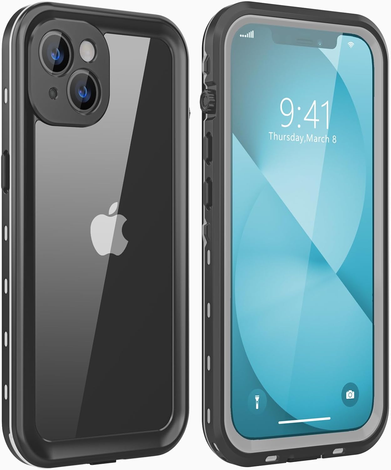 Funda impermeable diseñada para iPhone 13 Mini, a prueba de golpes, a prueba de polvo, con protector de pantalla, funda protectora completa para