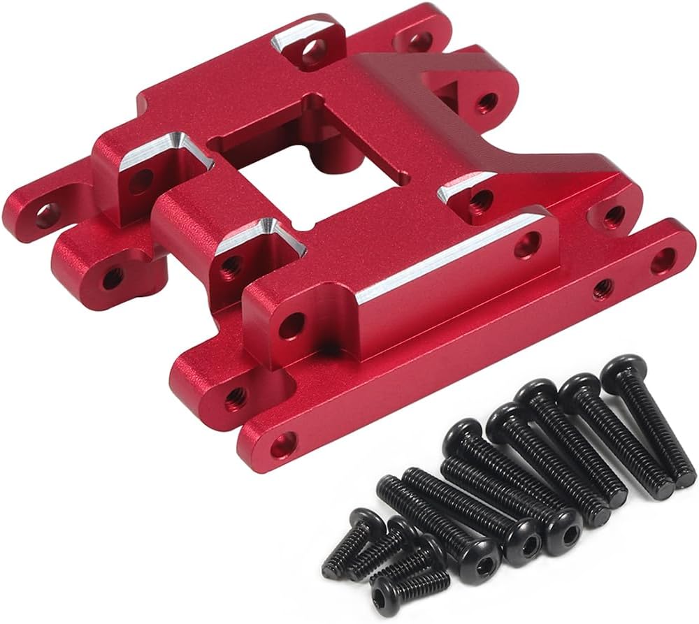 Caja de cambios de aleación de aluminio Montaje y caja de cambios de transmisión con engranajes internos de acero para TRX4M 118 RC Crawler Car