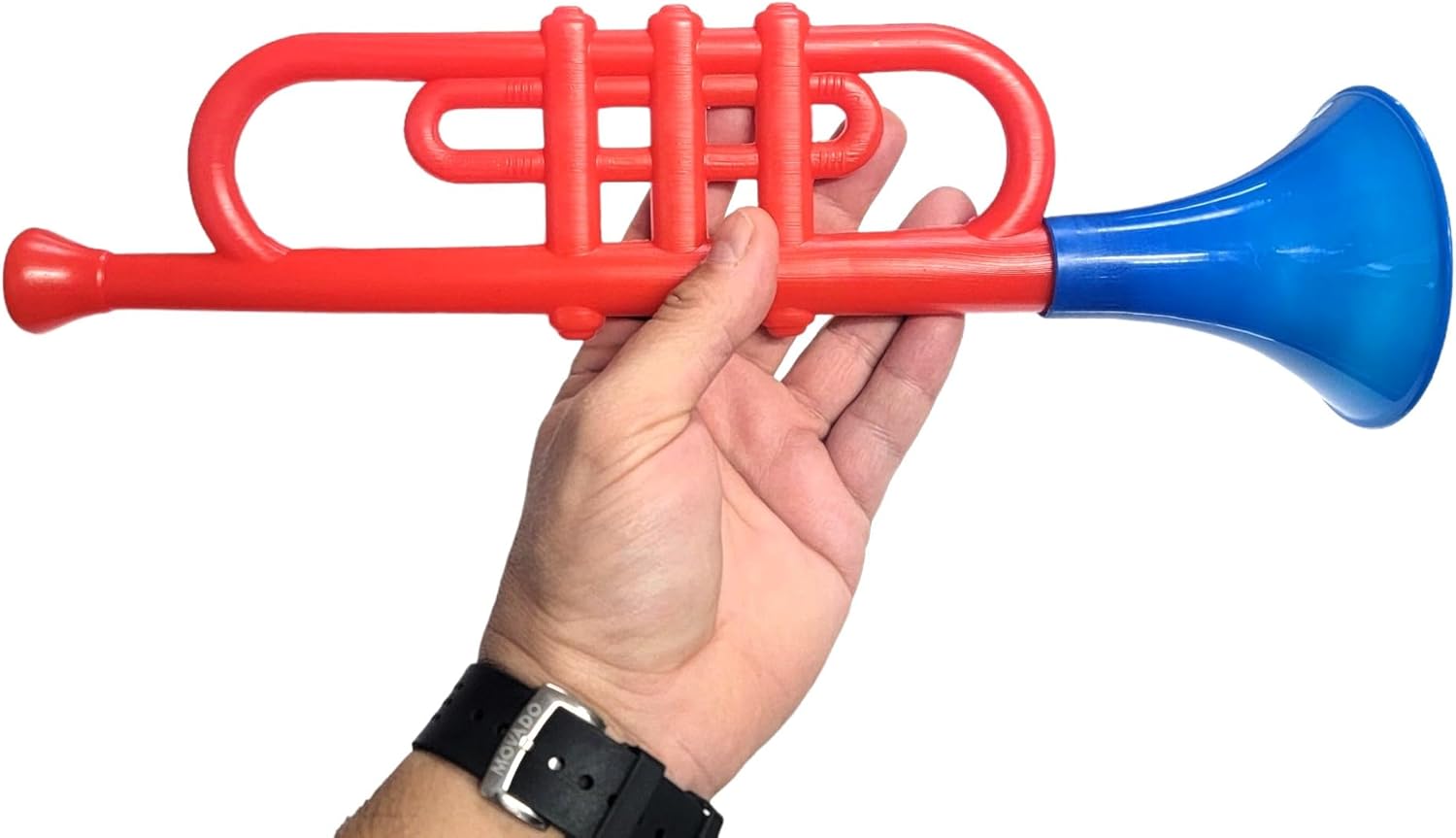Trompetas de plástico coloridas (13 pulgadas), juguetes musicales ruidosos para niños, instrumentos para fiestas y eventos, regalos geniales de
