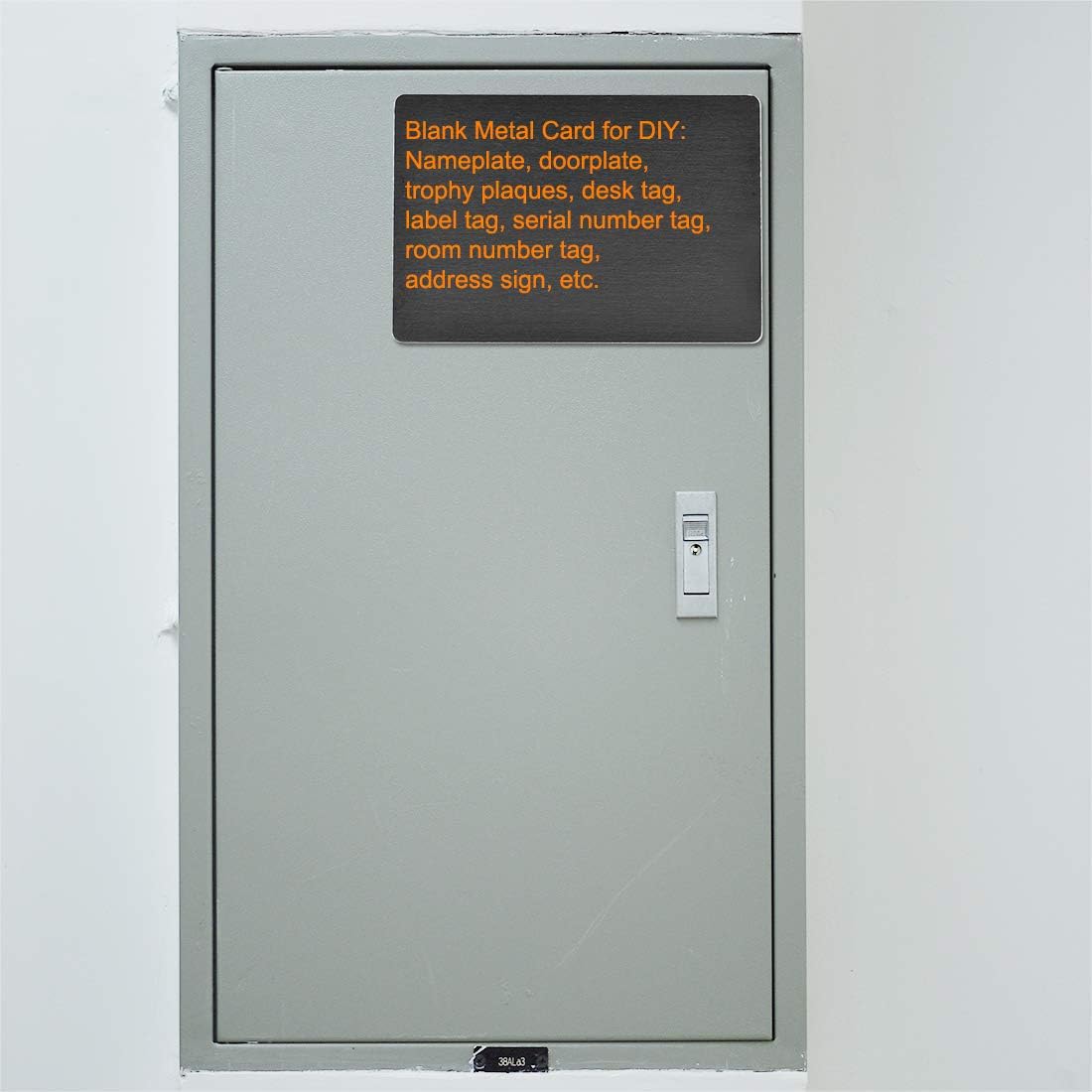 uxcell Tarjeta de metal en blanco de 3.937 x 2.362 x 0.039in, placa de aluminio anodizado para impresión láser, grabado negro, 5 piezas