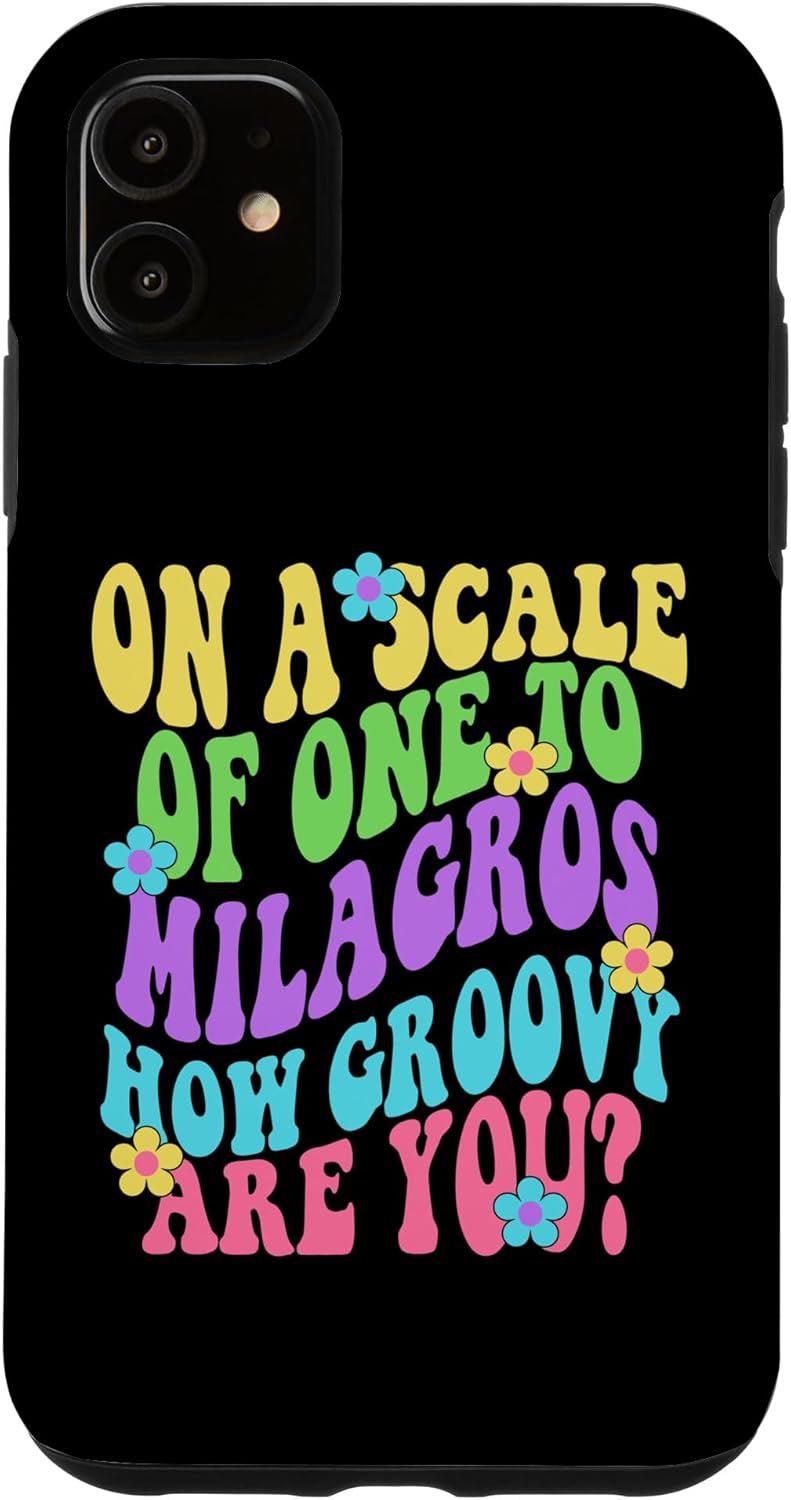 iPhone 11 MILAGROS Cute Retro Girls Groovy MILAGROS Personalized Name Case
